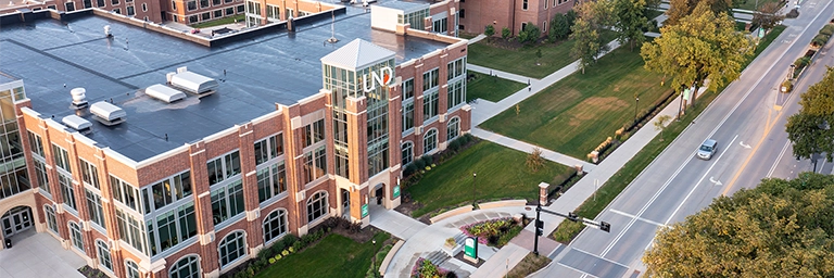 Campus drone photo