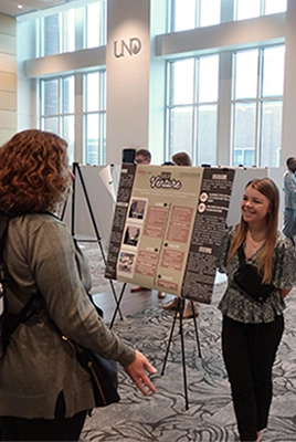 Student at Public Health conference