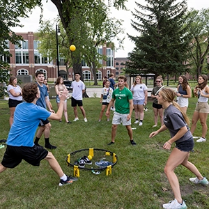 Students playing sports