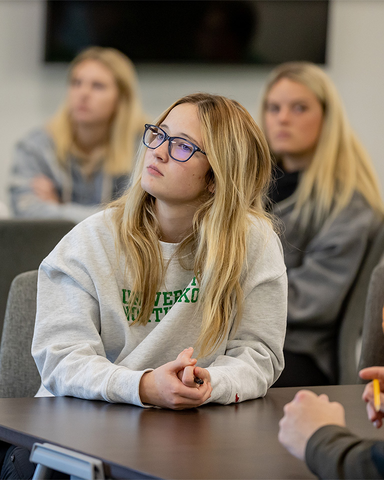 female students in a classroom